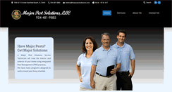 Desktop Screenshot of major-pest-solutions.com